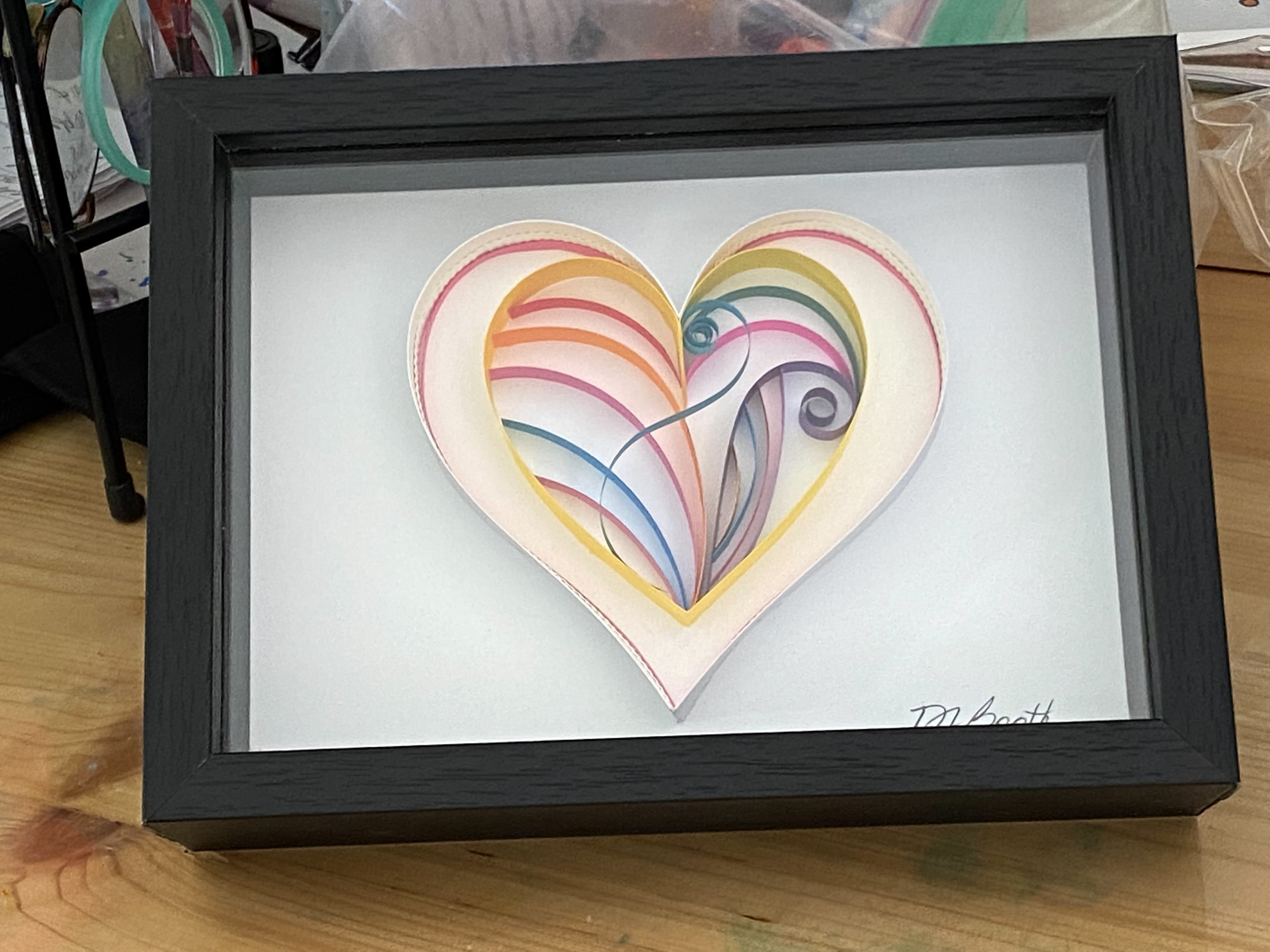 Framed Heart Within A Heart